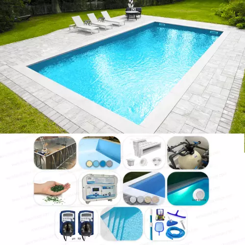 Piscina interrata in pannelli d'acciaio ITALIKA® Steel rettangolare 9,00 x 4,00 h1,50 m - kit SENZA PENSIERI