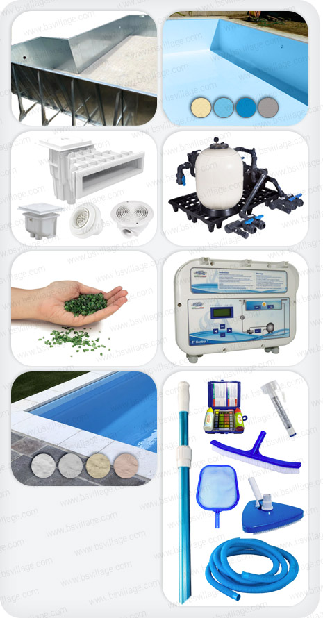 Piscina interrata Italika Steel in pannelli d'acciaio - kit PRO