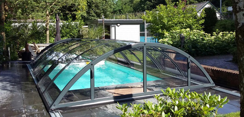 Copertura telescopica per piscina DALLAS BOX by ALBIXON