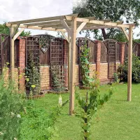 Pergola in legno impregnato ECO 3,00 x 3,00 x 2,40 m