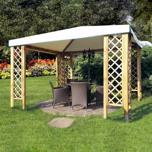 Gazebo CAPRI 360x300 con grigliati