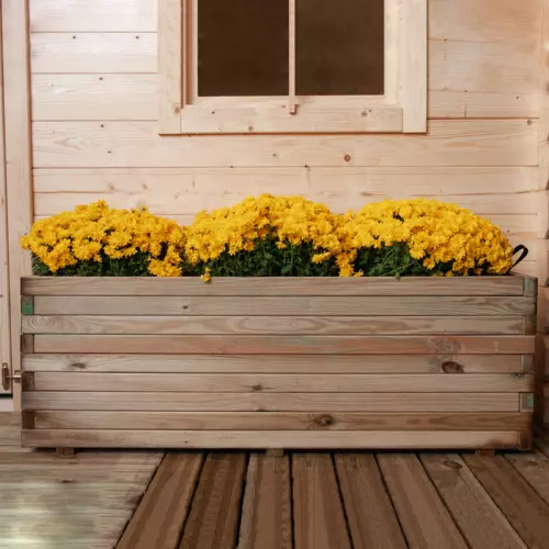Fioriera in legno MAXI 120x40x40 cm