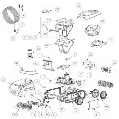 Ricambi per robot Zodiac CNX 30 iQ