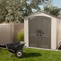 Casetta da giardino TORINO 2 in pvc 2,04 x 2,04 x h 2,27 m