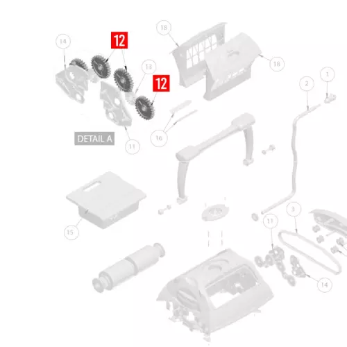 12_Ruota dentata laterale grande BWT serie D (set 4 pezzi)