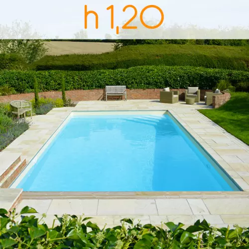 Piscina interrata in casseri di polistirolo ITALIKA® Blok 7,00 x 3,00 h 1,20 m