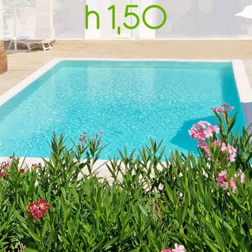 Piscina interrata in casseri di polistirolo ITALIKA® Blok 4,00 x 2,00 h 1,50 m