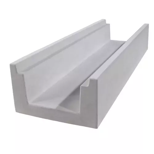 Canalina per bordo sfioratore SPECIALE ALLEGGERITO per piscina, H 18.5 cm