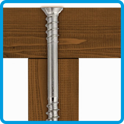 Vite a scomparsa piscina in legno EcoWood