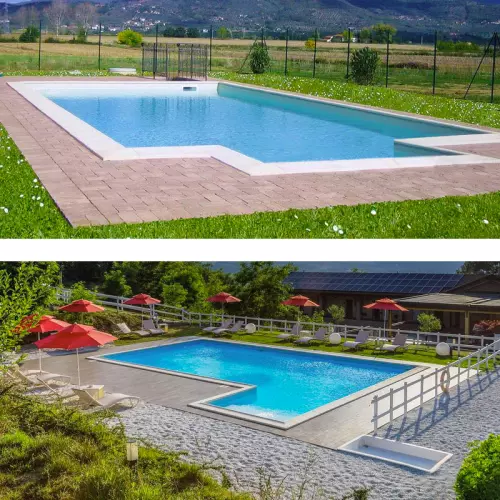 Kit rivestimento per scala recessa per piscina in cemento armato