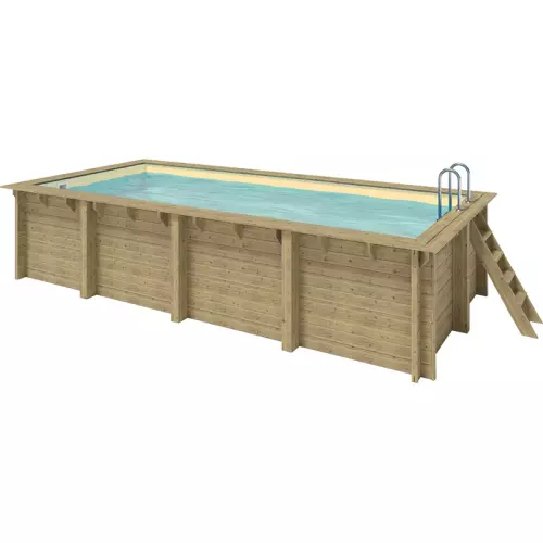 Piscina in legno rettangolare EcoWood 620 - 6,20 x 3,00 x h.1,31 m