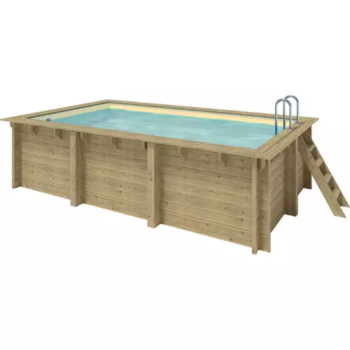 Piscina in legno rettangolare EcoWood 500 - 5,00 x 3,00 x h.1,24 m