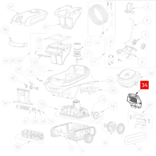 39_Griglia posteriore CN A, nera