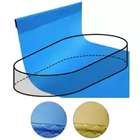 Telo Rivestimento Liner per piscina a forma ovale 4,90 x 3,00 m