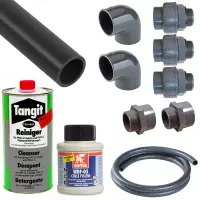 Kit di collegamento con tubi da Ø 50 mm per piscine da interrare