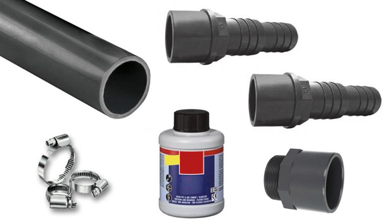 Kit raccorderia per collegamento pompa dosatrice