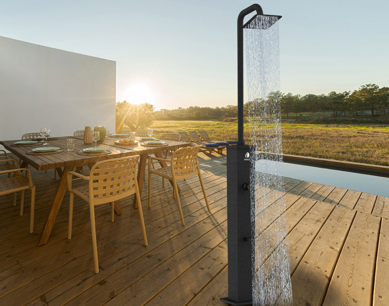 Doccia solare DINO in alluminio