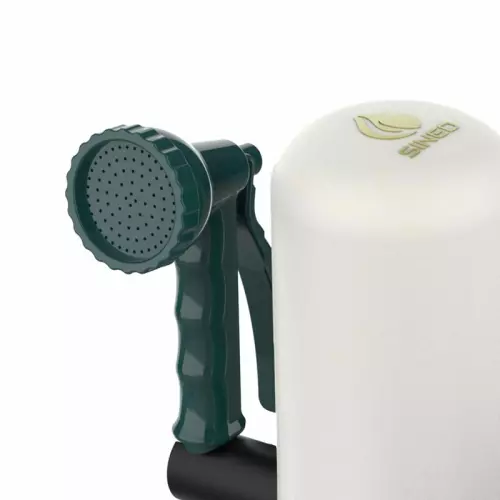 Fontana da giardino AQUA PRO in polietilene, con rubinetto e multigetto 8 funzioni : Colore BIANCO