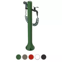 Fontana da giardino AQUA PRO in polietilene, con rubinetto e multigetto 8 funzioni