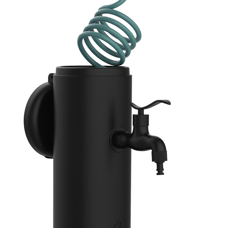 Fontana da giardino in PVC, con pistola multigetto 8 funzioni e cestello