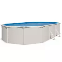 Piscina fuori terra Ovale STEEL White - 6,10 x 3,65 x h.1,32 m
