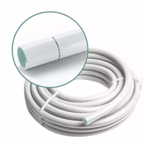 Tubo PVC flessibile Quadrapool : rotolo da 25 mt - Ø 50 mm