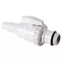 Valvola di Chiusura Acqua 1/4 di Giro con Connettore 32/38 per Filtrazione