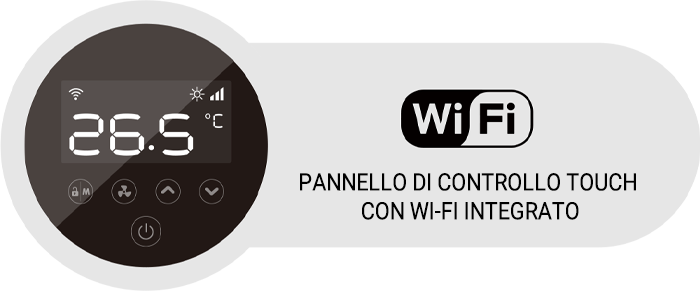 Pannello di controllo Touch con Wi-Fi integrato Pannello di controllo Touch con Wi-Fi integrato
