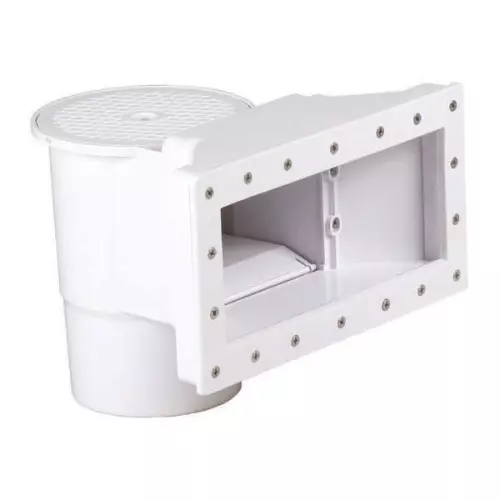 Skimmer a bocca larga a parete standard completo di bocchetta, compatibile con piscine STEEL e OSMOSE