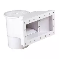 Skimmer a bocca larga a parete standard completo di bocchetta, compatibile con piscine STEEL e OSMOSE