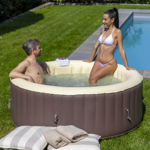 Piscina SPA Idromassaggio Gonfiabile iSPA con accessori - 4 persone