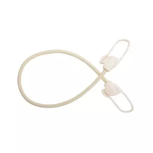 Corda elastica di 60 cm con terminali in plastica per coperture piscina, colore sabbia