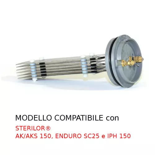 Cella elettrolitica compatibile per sterilizzatore a sale Sterilor AK/AKS 150, ENDURO SC25 e IPH 150