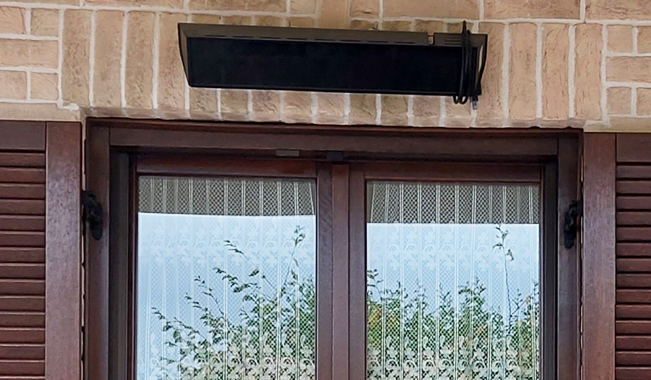 Riscaldatore elettrico ad infrarossi CALDO VETRO NERO