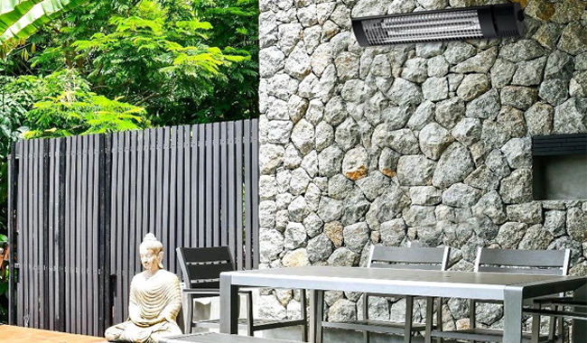 Riscaldatore elettrico ad infrarossi CALDO IRB NERO