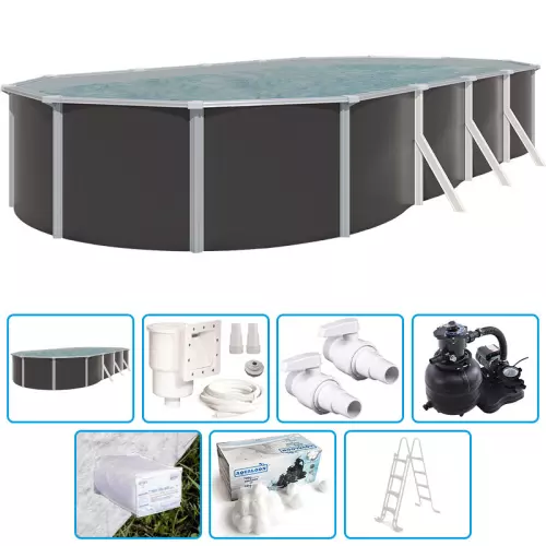 Piscina fuori terra STEELDESIGN - 9,15 x 4,55 x h.1,32 m - KIT BASE