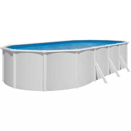 Piscina fuori terra STEEL White - 7,30 x 3,65 x h.1,32 m
