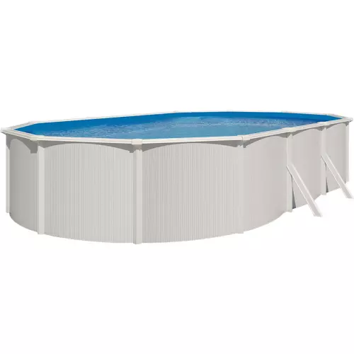 Piscina fuori terra STEEL White - 7,60 x 4,55 x h.1,32 m