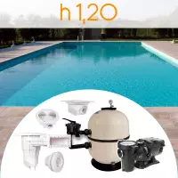 Kit componenti per piscina in cemento armato ARIZONA 8,00 x 4,00 h 1,20 m