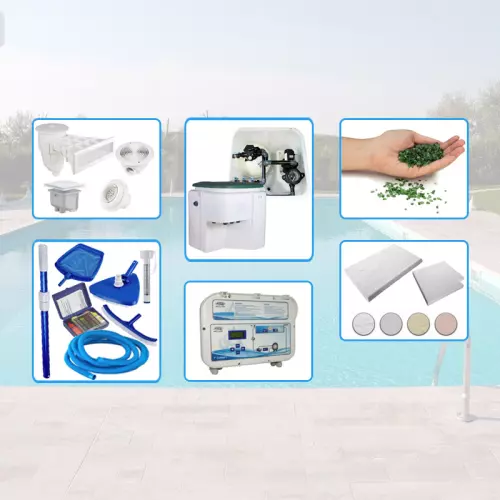 Kit componenti per piscina in cemento armato ARIZONA 9,00 x 4,00 h 1,20 m - KIT PRO BOX