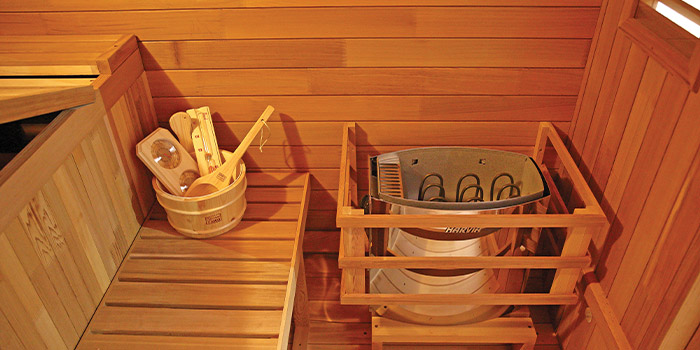 Sauna finlandese tradizionale da esterno GIUNONE 3-6 posti Sauna finlandese tradizionale da esterno GIUNONE 3-6 posti