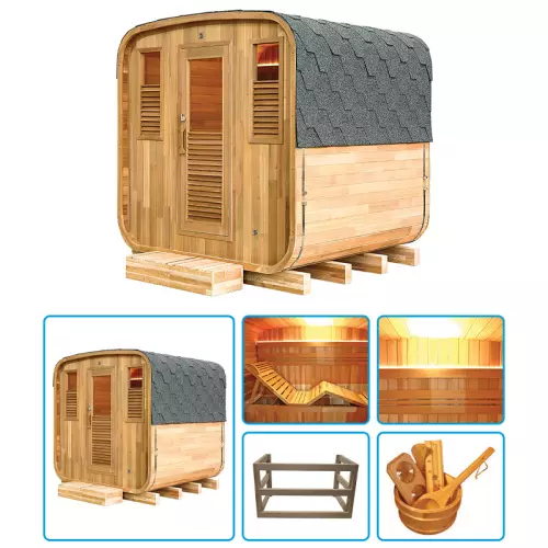 Sauna finlandese tradizionale da esterno GIUNONE 3-6 posti