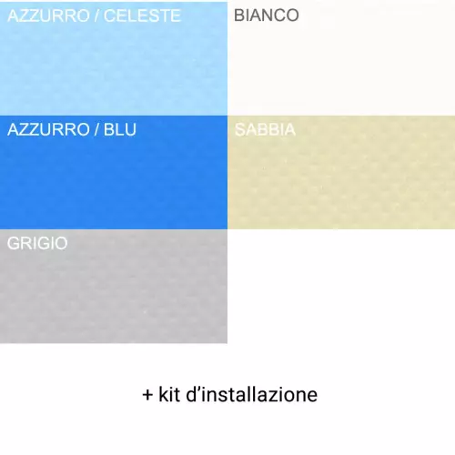 Membrana da saldare per rivestimento piscina e kit d'installazione