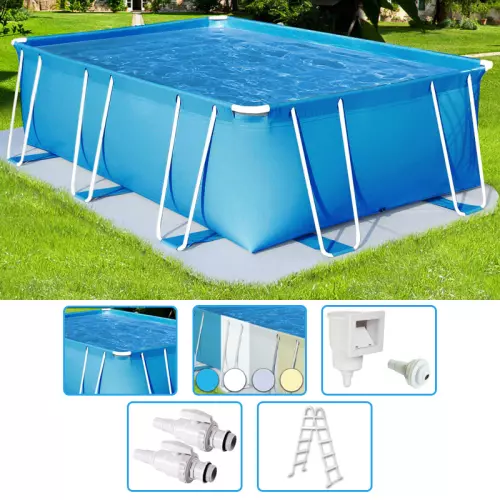 Piscina fuori terra ITALIKA® Soft rettangolare 6,30 x 3,30 h.1,25 m - KIT BASE