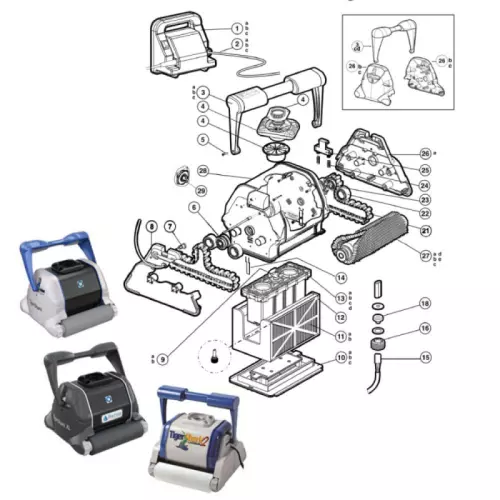 Ricambi per robot Hayward Tigershark / AquaShark / AquaVac