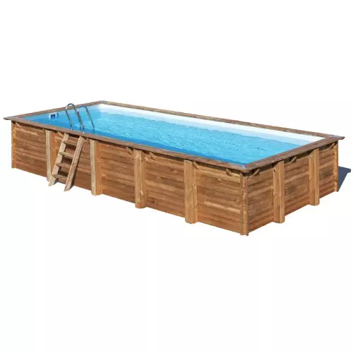 Piscina in legno Gre LARIMAR Connect - 6,18 x 3,20 x h 1,30 m