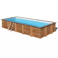 Piscina in legno Gre LARIMAR Connect - 6,18 x 3,20 x h 1,30 m