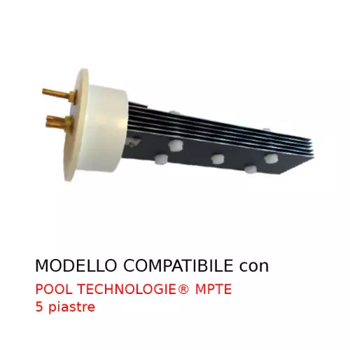 Cella elettrolitica compatibile per Sterilizzatore a sale Pool Technologie MPTE 5