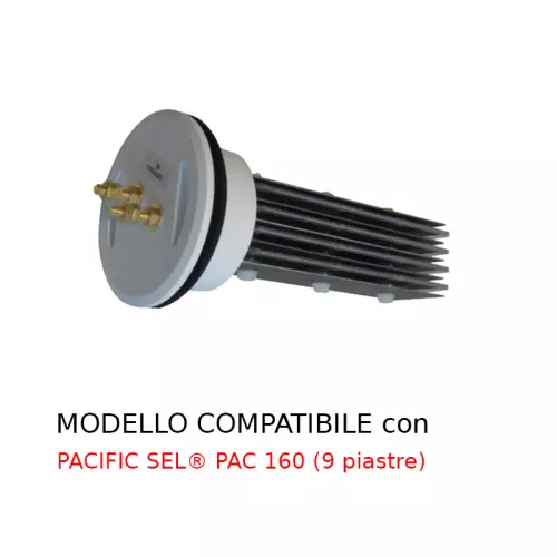 Cella elettrolitica compatibile per Sterilizzatore a sale Pacific Sel PAC 160, 9 piastre