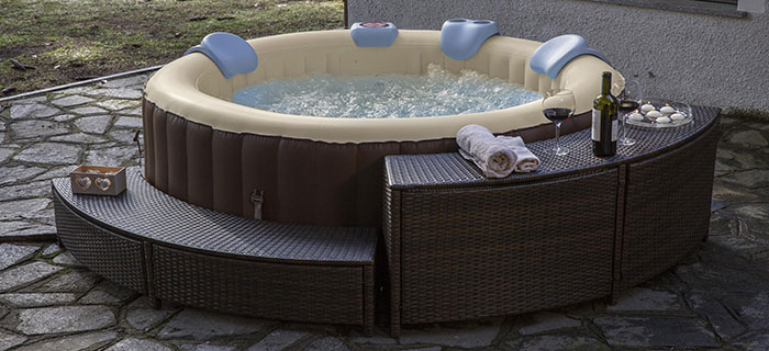 Mobili in rattan per SPA gonfiabile